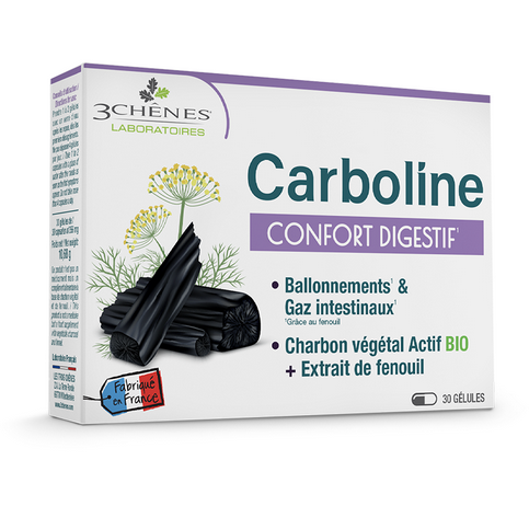 Carboline digestive comfort - 30 capsules - LES 3 CHENES LES 3 CHENES buy australia supplements