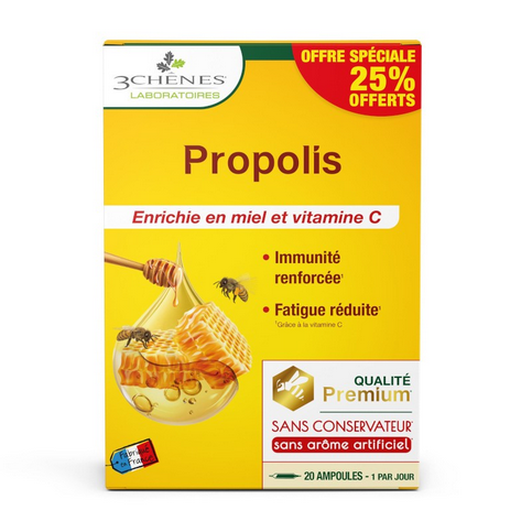 Propolis ampoules LES 3 CHENES 15 ampoules + 5 free LES 3 CHENES buy australia supplements