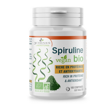 Vegan and organic spirulina LES 3 CHENES 100 tablets LES 3 CHENES buy australia supplements