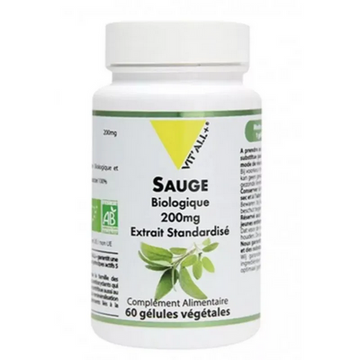 Sauge BIO Extrait standardisé 60 gélules VIT'ALL+ VIT'ALL+ buy australia supplements