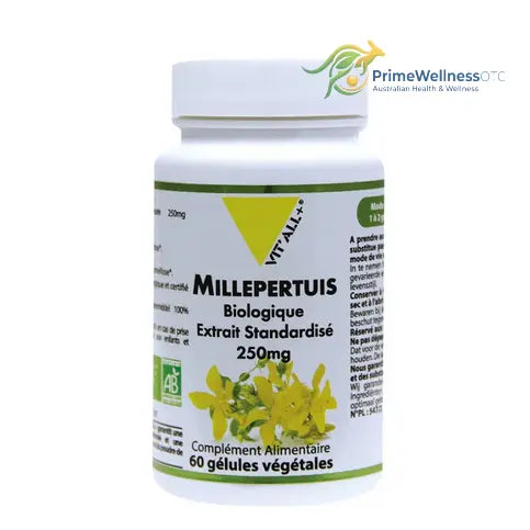 Millepertuis BIO Extrait standardisé 250 mg 60 gélules VIT'ALL+ VIT'ALL+ buy australia supplements