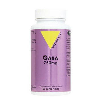 GABA 750 mg (Sommeil réparateur, sérénité) 60 comprimés VIT'ALL+ VIT'ALL+ buy australia supplements