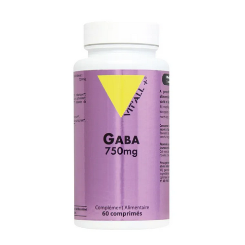 GABA 750 mg (Sommeil réparateur, sérénité) 60 comprimés VIT'ALL+ VIT'ALL+ buy australia supplements