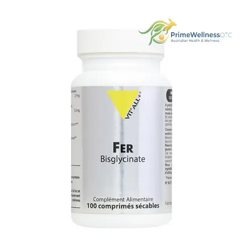 Fer Bisglycinate 27 mg 100 comprimés VIT'ALL+ VIT'ALL+ buy australia supplements
