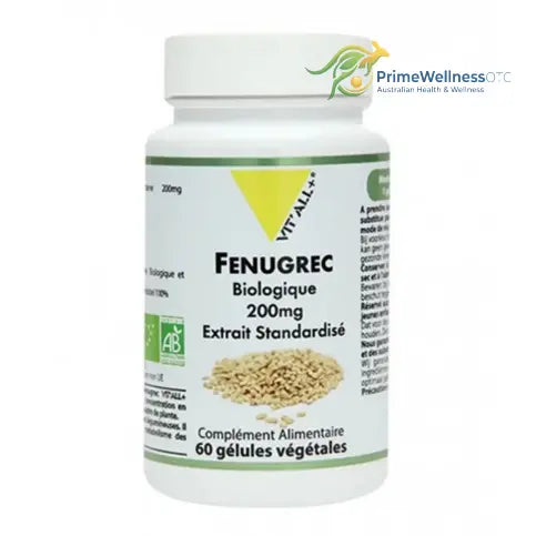 Fenugrec BIO Extrait standardisé 60 gélules VIT'ALL+ VIT'ALL+ buy australia supplements