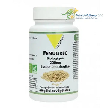 Fenugrec BIO Extrait standardisé 60 gélules VIT'ALL+ VIT'ALL+ buy australia supplements