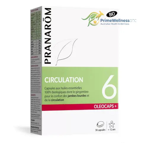 Oleocaps + 6 BIO Circulation 30 capsules PRANAROM PRANARÔM buy australia supplements