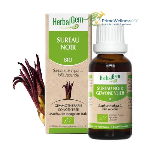 Sureau noir BIO Macérat mère bourgeons Flacon 30 ml HERBALGEM HERBALGEM buy australia supplements