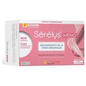 Serelys Meno 60 capsules: discomforts of (peri)-menopause TrustMedUSA buy australia supplements