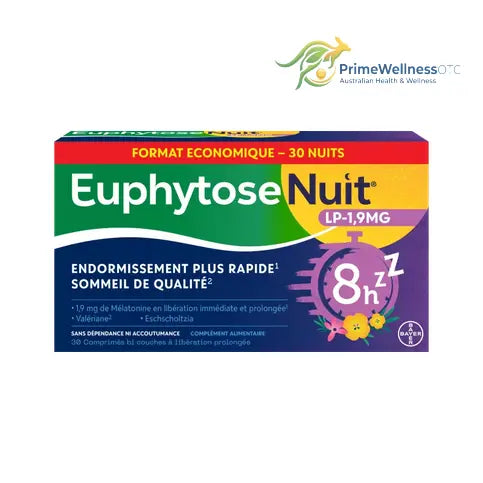 Euphytose Nuit LP 1,9 mg melatonin - 30 tablets TrustMedUSA buy australia supplements