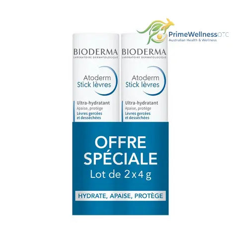 Atoderm ultra moisturizing lip balm set of 2 x 4g - BIODERMA BIODERMA buy australia supplements